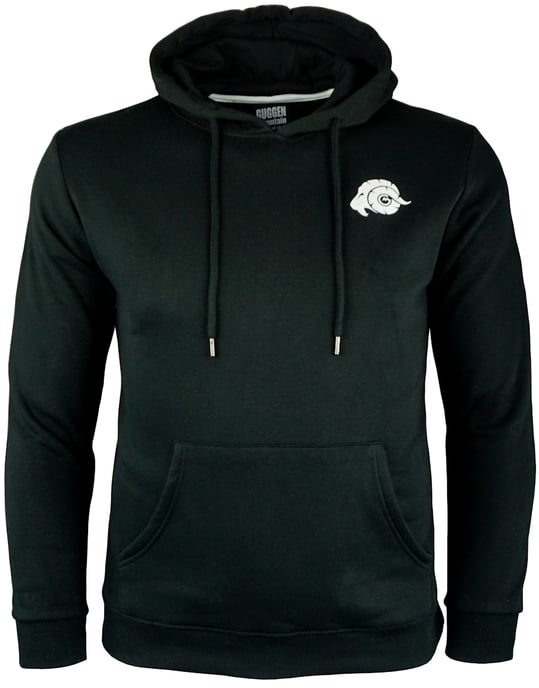 Herren Wandern Kapuzenpullover Fleece Hoodie Outdoor Mit Logo Schwarz - Image 2