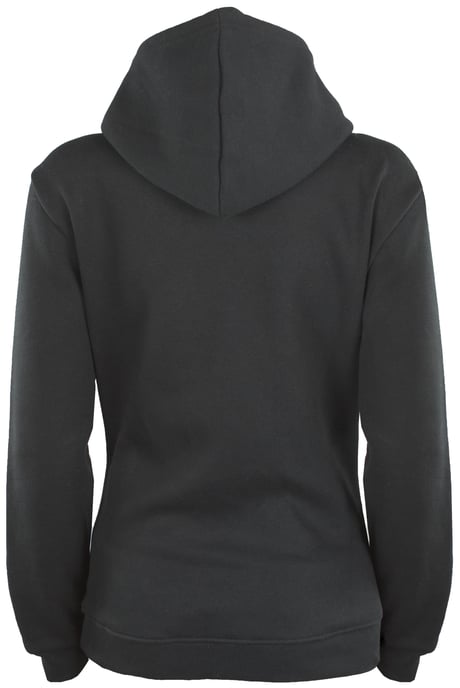 Damen Kapuzenpullover Fleece Hoodie Langarm Schwarz - Image 2