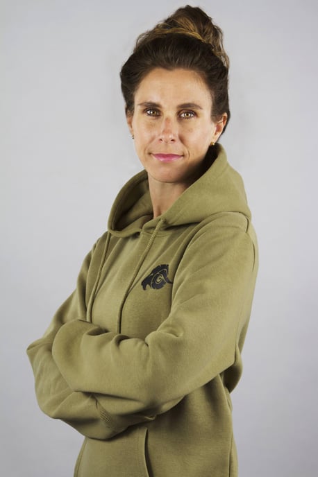 Damen Kapuzenpullover Fleece Hoodie Langarm Olive - Image 5