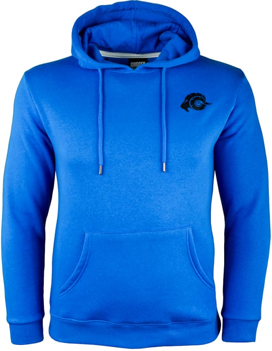 Herren Wandern Kapuzenpullover Fleece Hoodie Outdoor Mit Logo Blau - Image 2