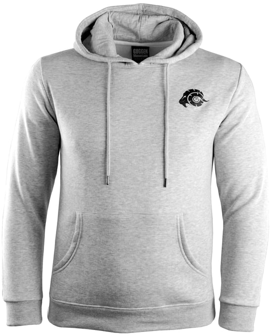 Herren Wandern Kapuzenpullover Fleece Hoodie Outdoor Mit Logo Hellgrau - Image 2