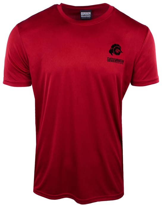 Herren Fitness Funktionsshirt T-Shirt mit Logo Sport Outdoor Rot - Image 2