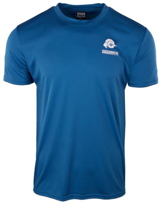 Herren Fitness Funktionsshirt T-Shirt mit Logo Sport Outdoor Blau - Image 2