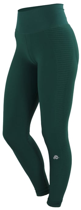 Damenleggings Seamless Damen Leggings Tights Dunkelgrün - Image 2