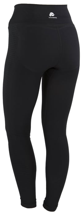 Damenleggings Seamless Damen Leggings Tights Schwarz - Image 3