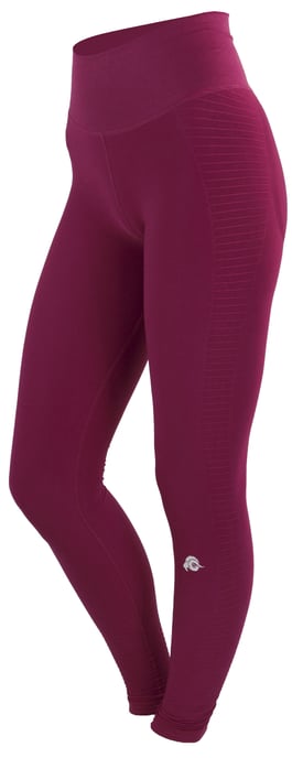 Damenleggings Seamless Damen Leggings Tights Aubergine - Image 2