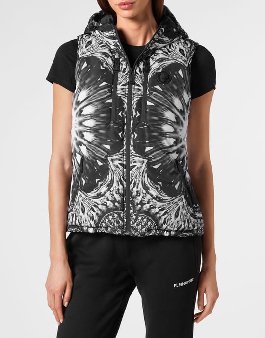 Plein Sport Kurze Weste "Optical Flower" - Schwarz - Image 2