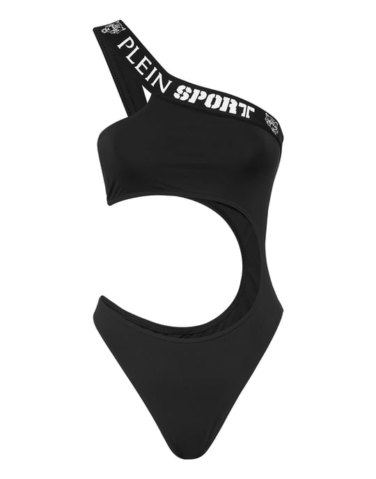 Plein Sport Monokini mit Tiger-Motiv - Schwarz - Image 1
