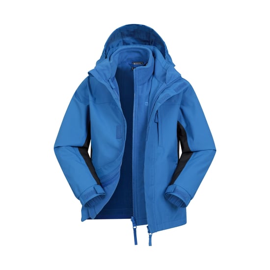 Mountain Warehouse - "Cannonball" Jacke, wasserfest 3 in 1 für Kinder (Kobalt) - Image 1