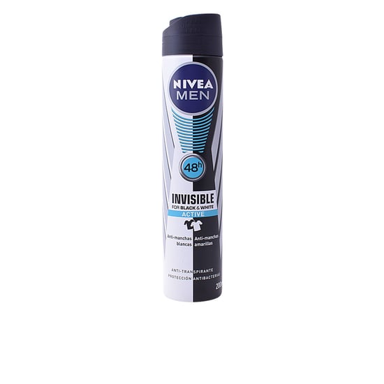 Men Black & White Active Deodorant Spray 200 ml - Image 1