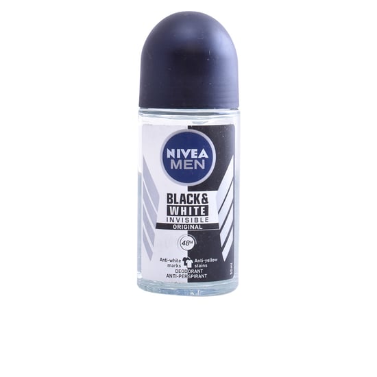 Men Black & White Invisible Deodorant Roll-on 50 ml - Image 1