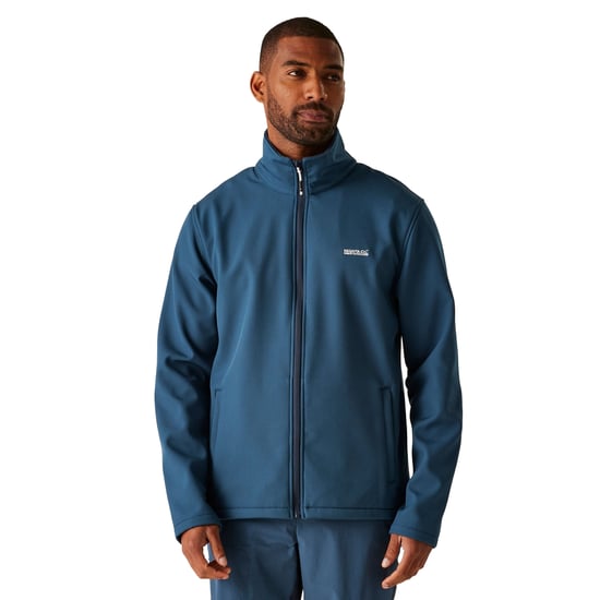Regatta - "Cera V" Softshelljacke windbeständig für Herren (Dunkel-Jeansblau) - Image 4