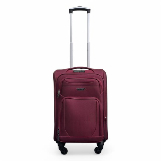 Weichschalen-Reisekoffer aus leichtem Nylon in Weinrot mit 4 Rädern, Urlaubskoffer - Image 5