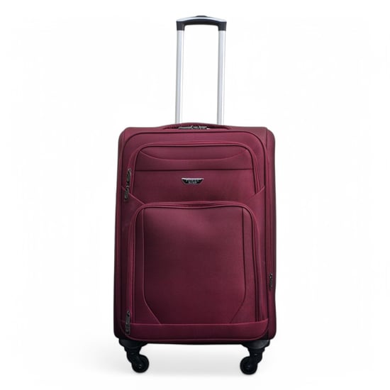 Weichschalen-Reisekoffer aus leichtem Nylon in Weinrot mit 4 Rädern, Urlaubskoffer - Image 6
