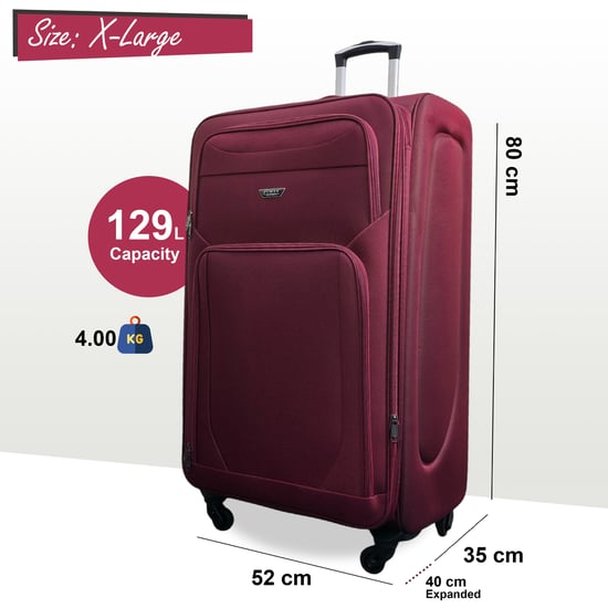 Weichschalen-Reisekoffer aus leichtem Nylon, extragroß, mit 4 Rädern - Image 2