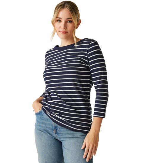 Regatta - "Baylette II" T-Shirt für Damen (Marineblau/Weiß) - Image 4