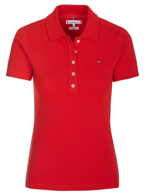 Tommy Hilfiger 1985 SLIM PIQUE Polohemd rot - Image 1