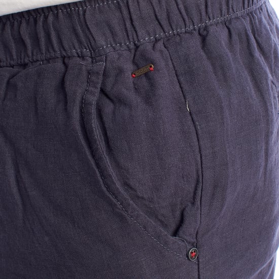 Herren Leinen Bermuda-Shorts mit Kordelzug HS24MBE09 - Image 3