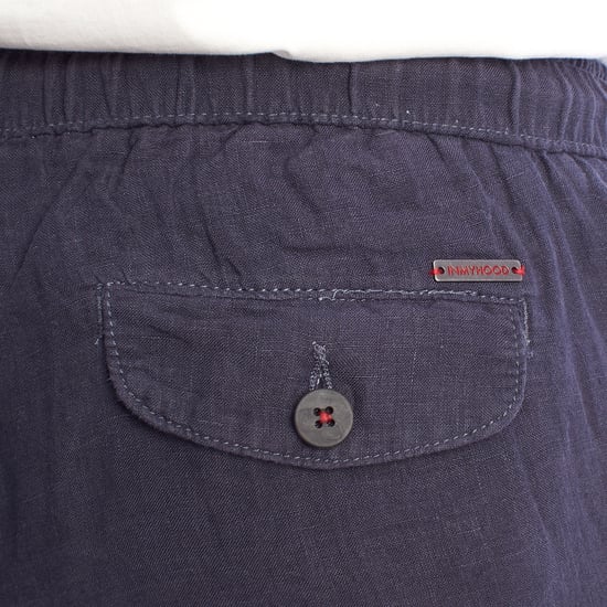 Herren Leinen Bermuda-Shorts mit Kordelzug HS24MBE09 - Image 4