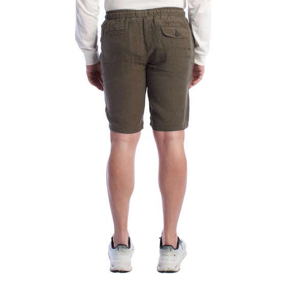 Herren Leinen-Bermudashorts mit Kordelzug HS24MBE09 - Image 5