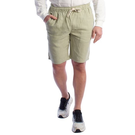 Herren Leinen Bermuda-Shorts mit Kordelzug HS24MBE09 - Image 1