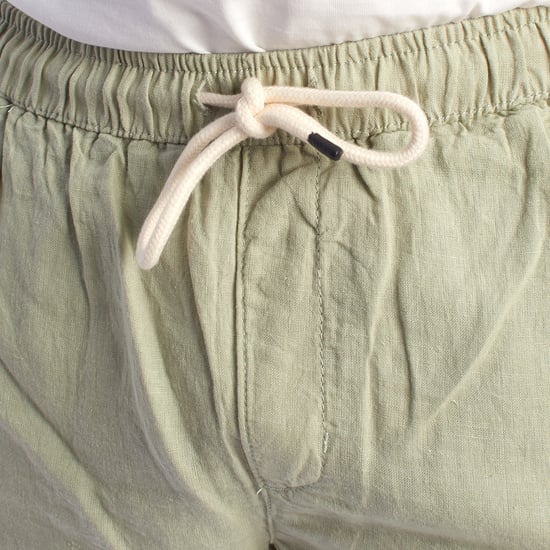 Herren Leinen Bermuda-Shorts mit Kordelzug HS24MBE09 - Image 2
