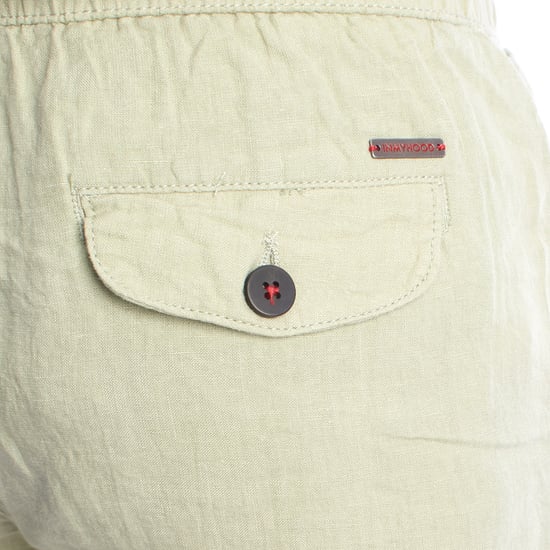 Herren Leinen Bermuda-Shorts mit Kordelzug HS24MBE09 - Image 4