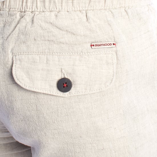 Herren Leinen Bermudashorts mit Kordelzug HS24MBE09 - Image 4