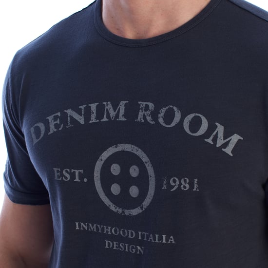 Herren Bedrucktes Baumwollkurzarm-T-Shirt HS24MTS19 - Image 2