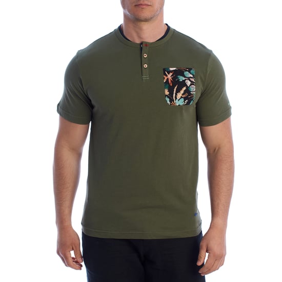 Herren Kurzarm Henley T-Shirt HS24MTS09 - Image 1