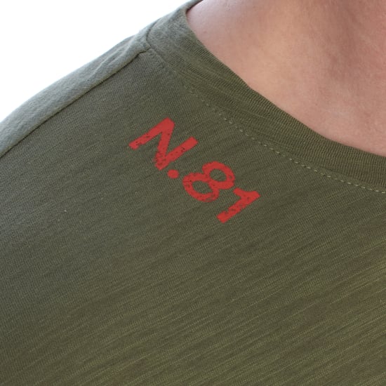 Herren Kurzarm Grafik Baumwoll-T-Shirt HS24MTS17 - Image 2