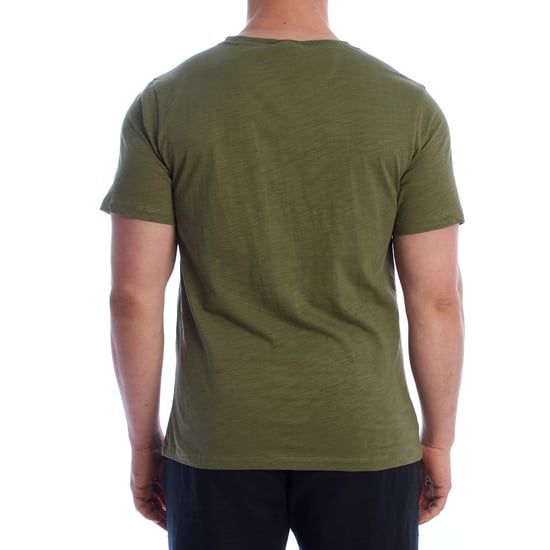 Herren Kurzarm Grafik Baumwoll-T-Shirt HS24MTS17 - Image 3