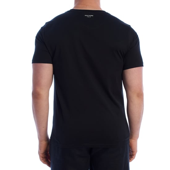 Herren Kurzarm Grafik Baumwoll-T-Shirt HS24MTS20-B - Image 3