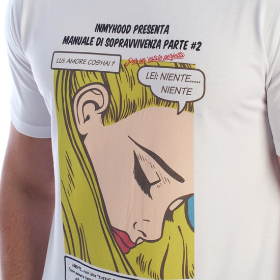 Herren Kurzarm Baumwolle Comic Print T-Shirt HS24MTS21-B - Image 2