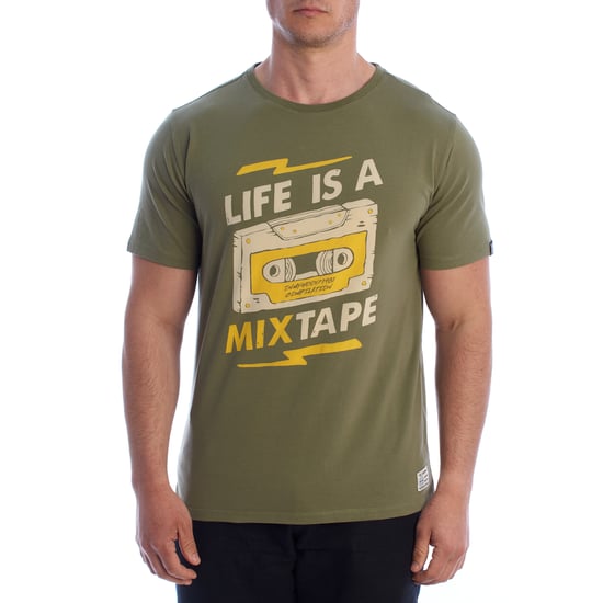 Kurzärmliges Herren T-Shirt mit Grafik aus Baumwolle HS24MTS24 - Image 1