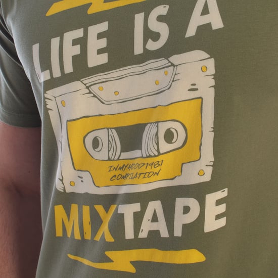 Kurzärmliges Herren T-Shirt mit Grafik aus Baumwolle HS24MTS24 - Image 2