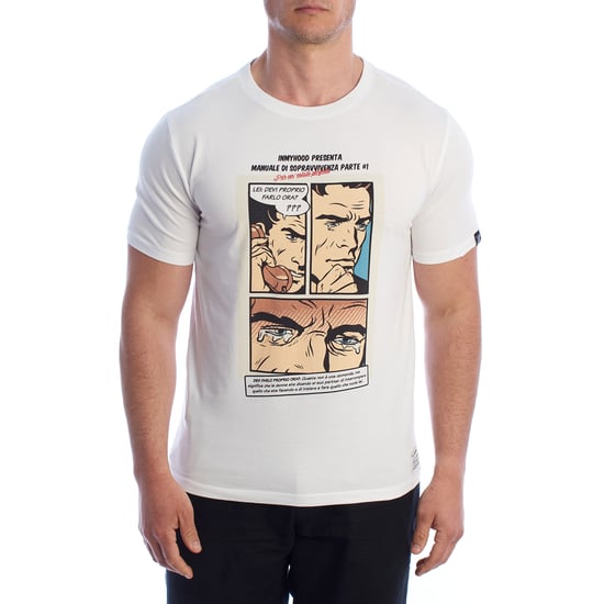 Herren Kurzarm Baumwoll Comic-Print T-Shirt HS24MTS21-A - Image 1