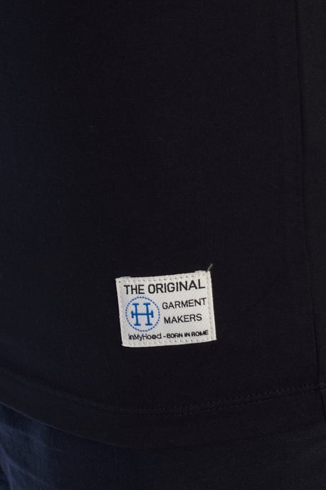 inMyHood Basic T-Shirt aus Baumwolle, kurzärmelig HS24MTS30 - Schwarz - Image 6