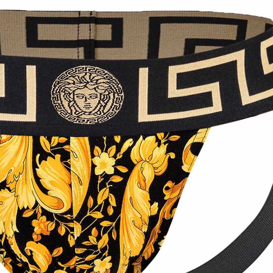 Versace Stretch Organic Jersey Barocco All Over New Logo Jockstrap - Image 3