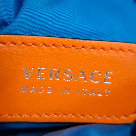 Versace La Medusa Mini Bag in Orange Nylon - Image 6
