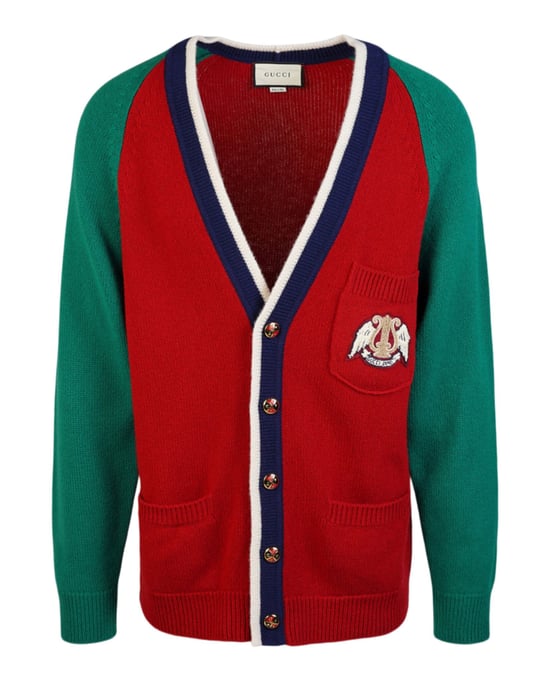 Gucci Patch-Strickjacke - Image 1