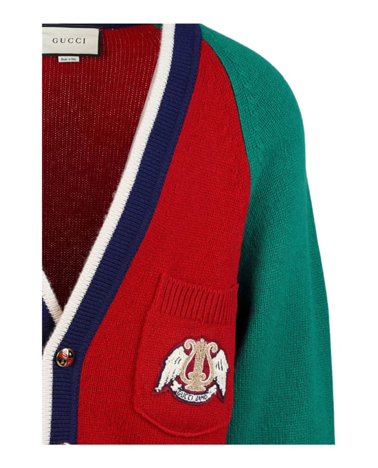 Gucci Patch-Strickjacke - Image 3