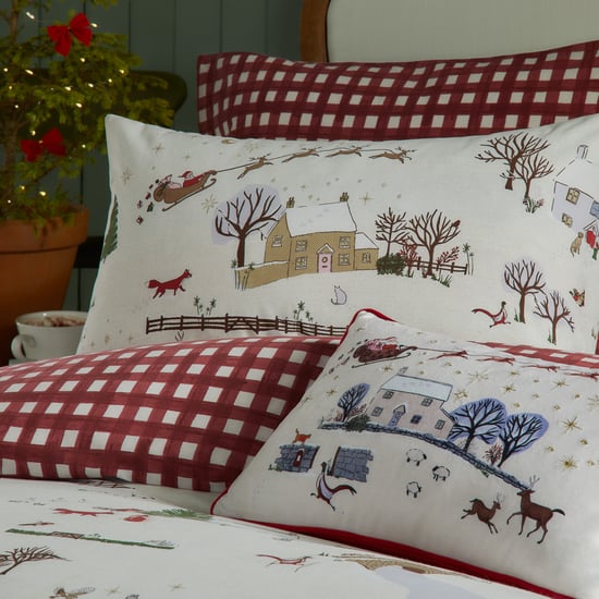 Furn Cotswolds Weihnachts Bedrucktes Wendebettwäsche-Set - Image 2