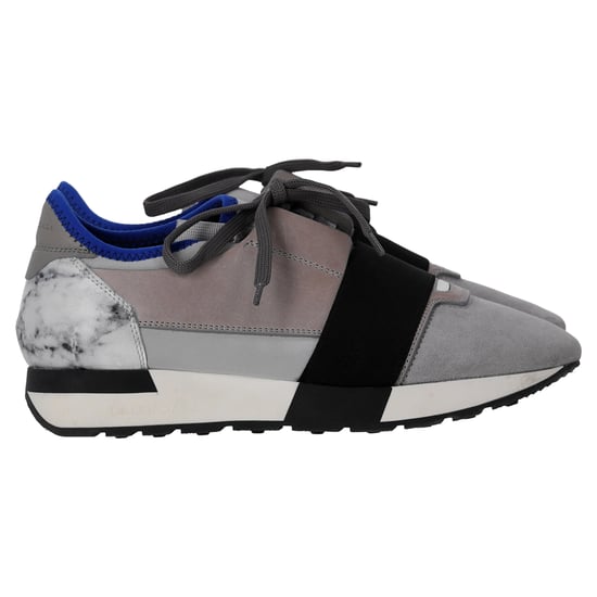 Balenciaga Race Runner Marmor Sneaker aus grauem Wildleder - Image 1