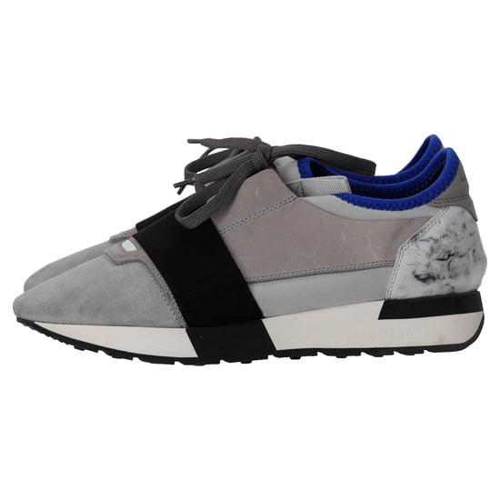 Balenciaga Race Runner Marmor Sneaker aus grauem Wildleder - Image 2