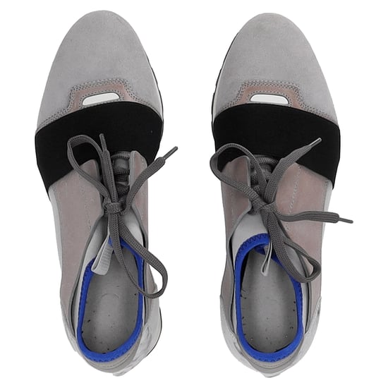 Balenciaga Race Runner Marmor Sneaker aus grauem Wildleder - Image 4
