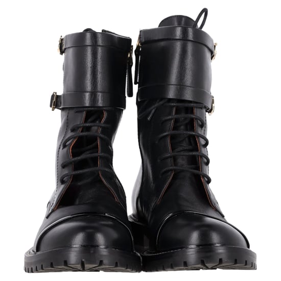 Malone Souliers Kampfstiefel aus schwarzem Leder - Image 2