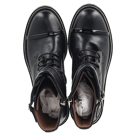 Malone Souliers Kampfstiefel aus schwarzem Leder - Image 3