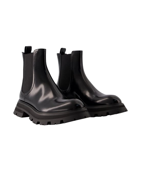 Chelsea-Stiefel - Alexander McQueen - Leder - Schwarz - Image 2