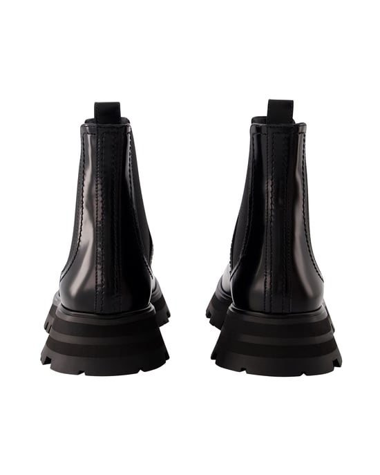 Chelsea-Stiefel - Alexander McQueen - Leder - Schwarz - Image 3